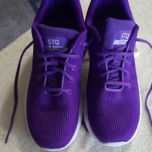 STQ Women's Purple Athletic Shoes